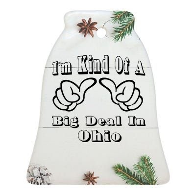 Ohio Big Deal Ceramic Bell Ornament