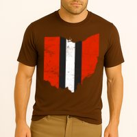 Ohio Cleveland Stripe Football Cooling Performance Crew T-Shirt