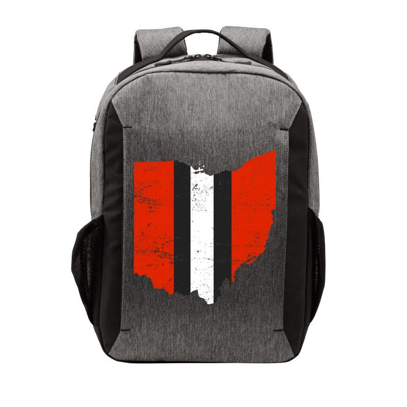 Ohio Cleveland Stripe Football Vector Backpack