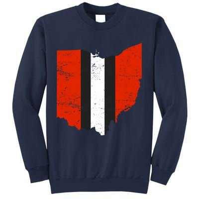 Ohio Cleveland Stripe Football Sweatshirt