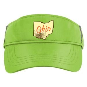 Ohio Floral Cute Flower Adult Drive Performance Visor