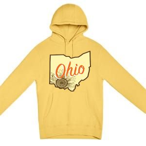 Ohio Floral Cute Flower Premium Pullover Hoodie