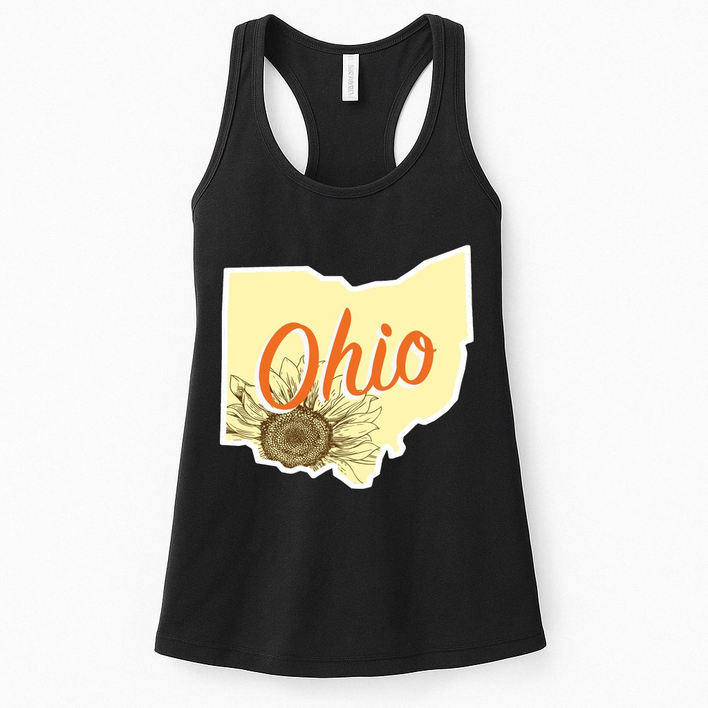 Ohio Floral Cute Flower Womens Tank Top