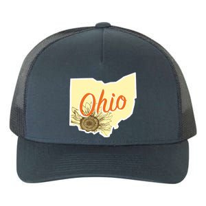 Ohio Floral Cute Flower Yupoong Adult 5-Panel Trucker Hat