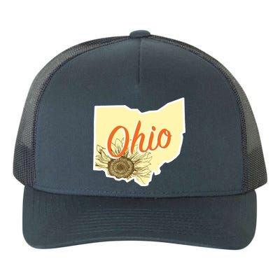 Ohio Floral Cute Flower Yupoong Adult 5-Panel Trucker Hat