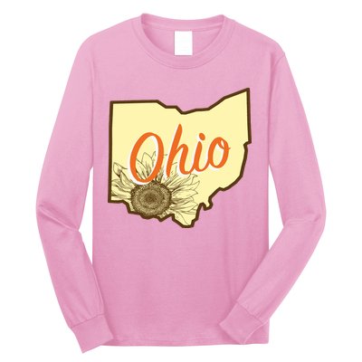 Ohio Floral Cute Flower Long Sleeve Shirt