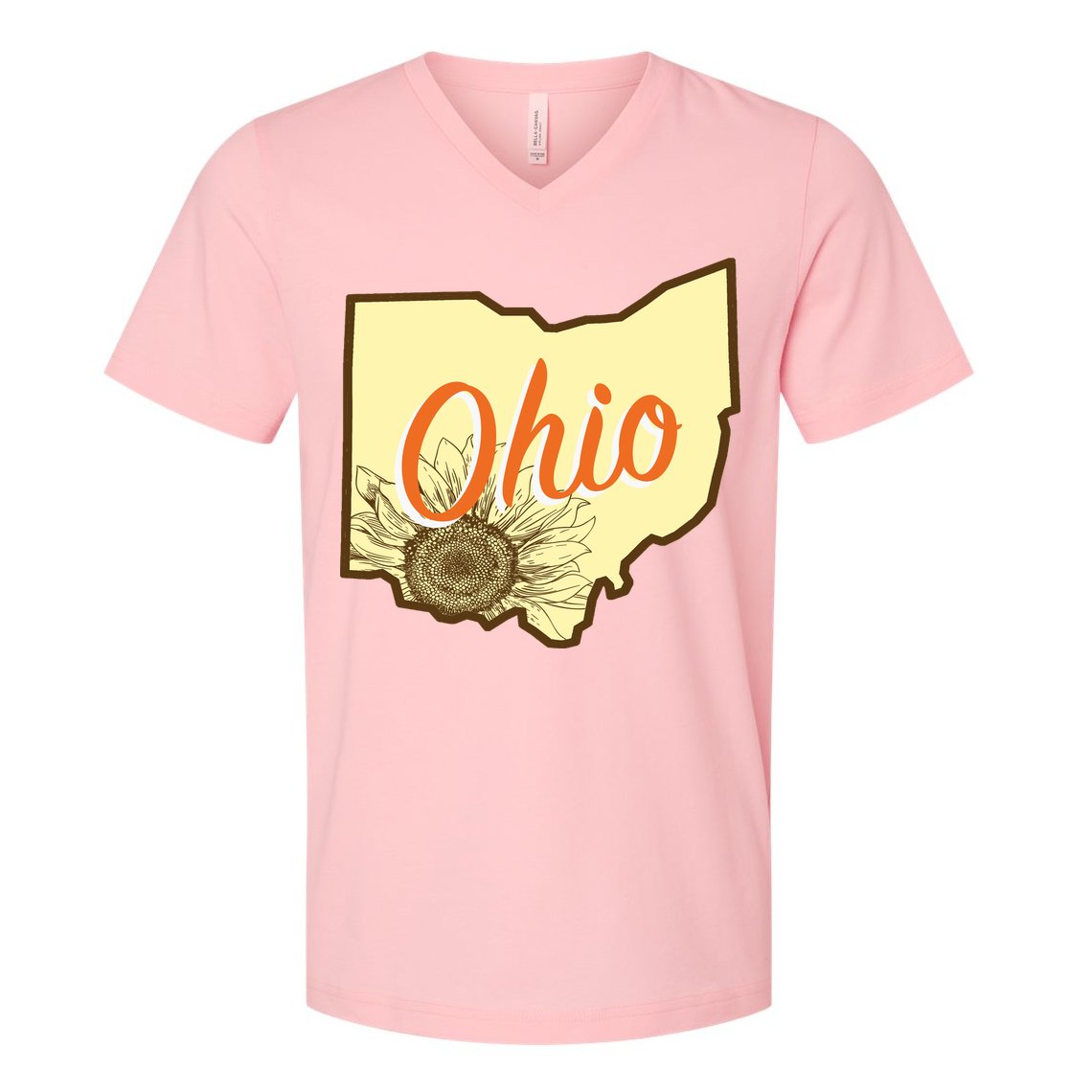 Ohio Floral Cute Flower V-Neck T-Shirt