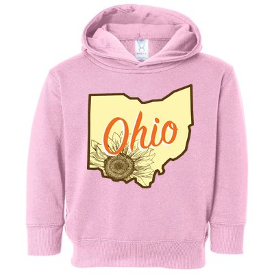 Ohio Floral Cute Flower Toddler Hoodie