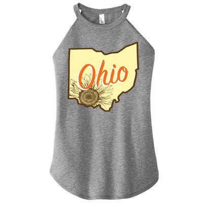 Ohio Floral Cute Flower Women’s Perfect Tri Rocker Tank