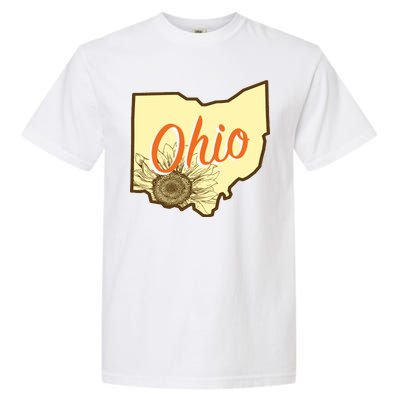 Ohio Floral Cute Flower Garment-Dyed Heavyweight T-Shirt