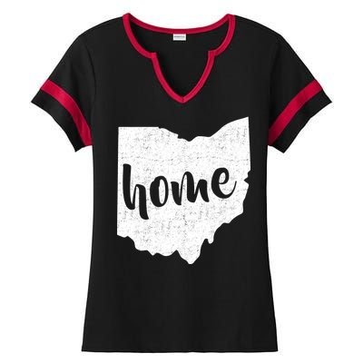 Ohio Home State Ladies Halftime Notch Neck Tee