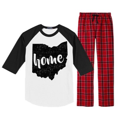 Ohio Home State Raglan Sleeve Pajama Set