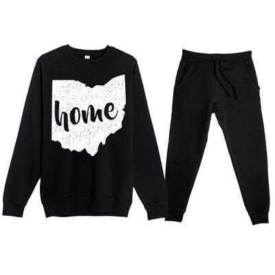 Ohio Home State Premium Crewneck Sweatsuit Set