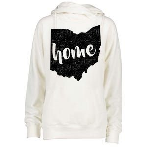 Ohio Home State Womens Funnel Neck Pullover Hood