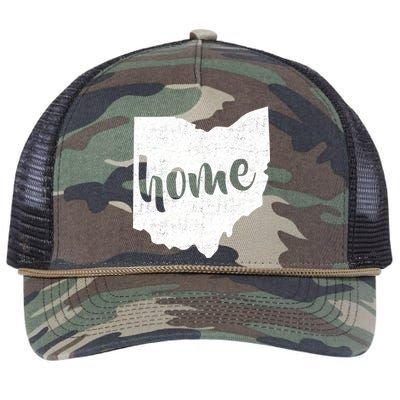 Ohio Home State Retro Rope Trucker Hat Cap