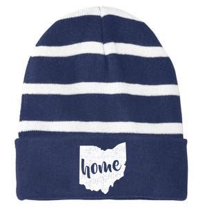 Ohio Home State Striped Beanie with Solid Band