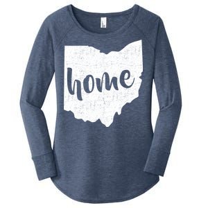 Ohio Home State Women's Perfect Tri Tunic Long Sleeve Shirt