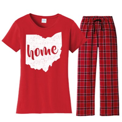 Ohio Home State Women's Flannel Pajama Set