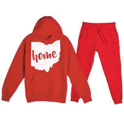 Ohio Home State Premium Hooded Sweatsuit Set