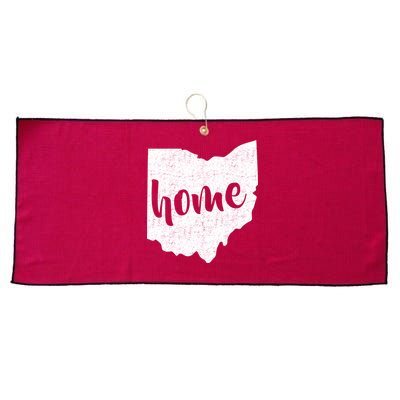 Ohio Home State Large Microfiber Waffle Golf Towel