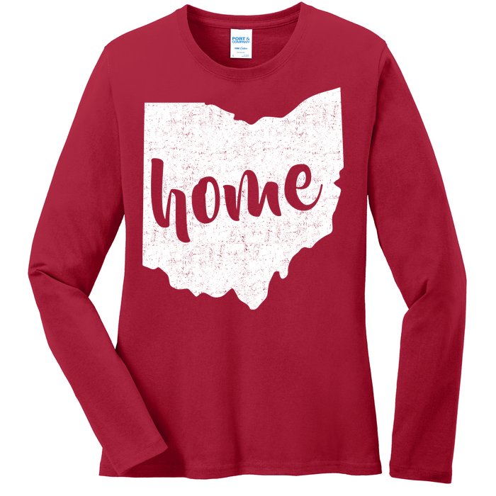 Ohio Home State Ladies Long Sleeve Shirt