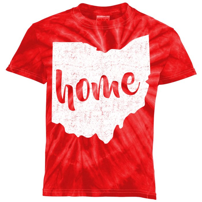 Ohio Home State Kids Tie-Dye T-Shirt