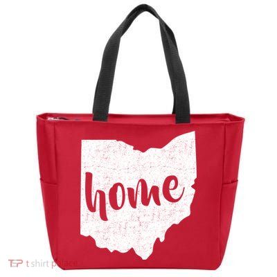 Ohio Home State Zip Tote Bag