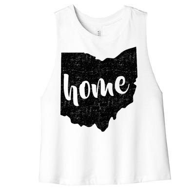 Ohio Home State Women's Racerback Cropped Tank