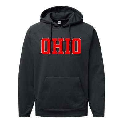 Ohio Jersey Block Logo Performance Fleece Hoodie