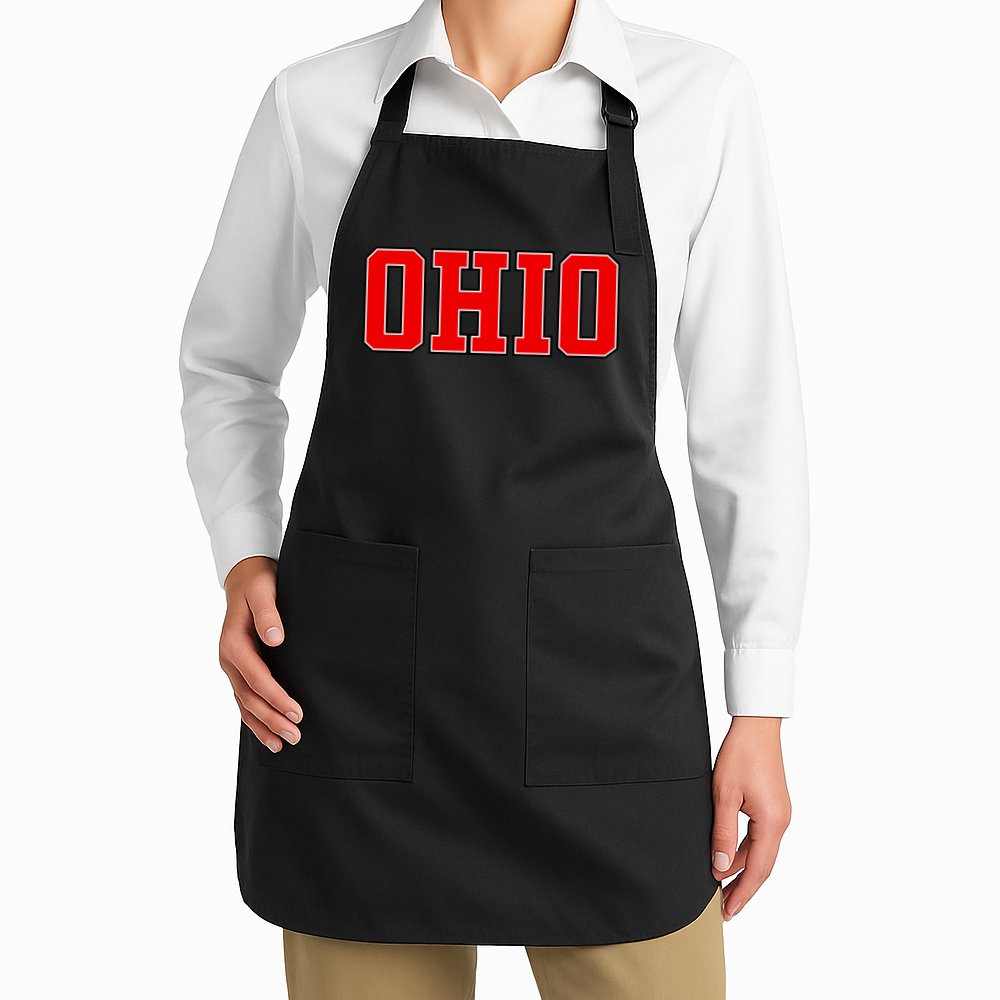 Ohio Jersey Block Logo Apron
