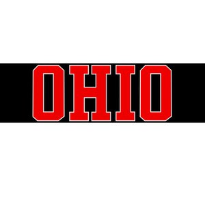 Ohio Jersey Block Logo Bumper Sticker