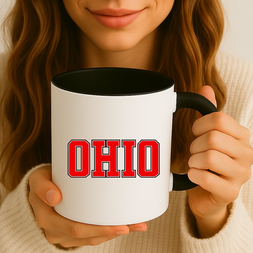 Ohio Jersey Block Logo Mug