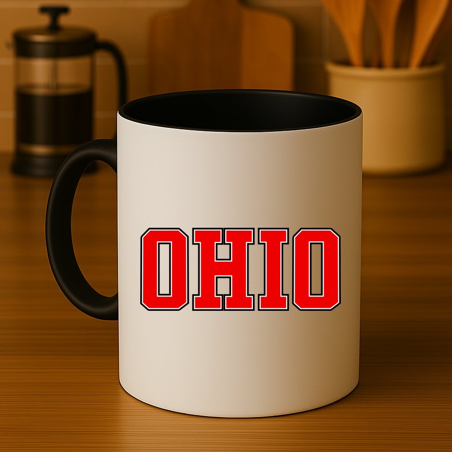 Ohio Jersey Block Logo Mug