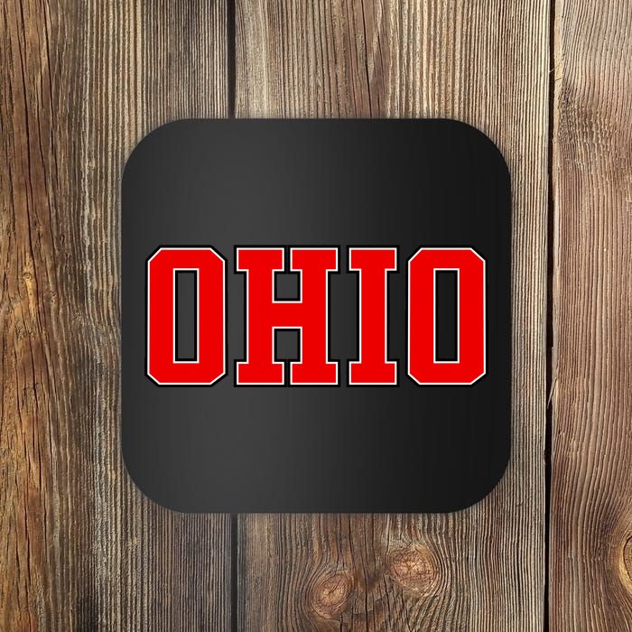 Ohio Jersey Block Logo Coaster