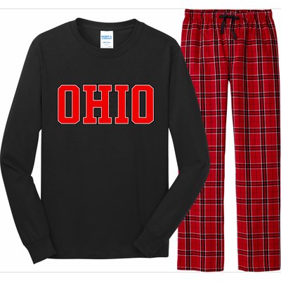 Ohio Jersey Block Logo Long Sleeve Pajama Set