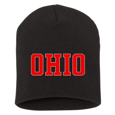 Ohio Jersey Block Logo Short Acrylic Beanie