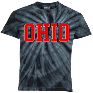 Ohio Jersey Block Logo Kids Tie-Dye T-Shirt