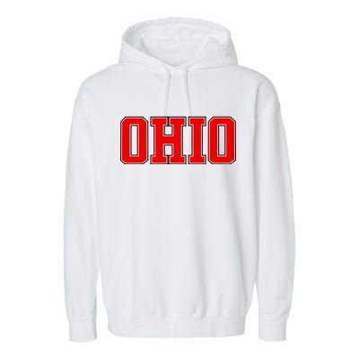 Ohio Jersey Block Logo Garment-Dyed Fleece Hoodie