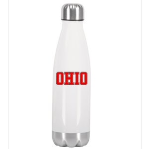 Ohio Jersey Block Logo Stainless Steel Insulated Water Bottle