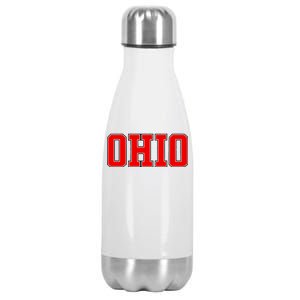 Ohio Jersey Block Logo Stainless Steel Insulated Water Bottle