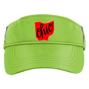 Ohio Outline State Adult Drive Performance Visor