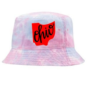 Ohio Outline State Tie-Dyed Bucket Hat