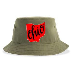 Ohio Outline State Sustainable Bucket Hat