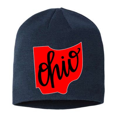 Ohio Outline State Sustainable Beanie