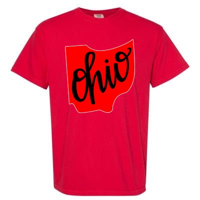 Ohio Outline State Garment-Dyed Heavyweight T-Shirt