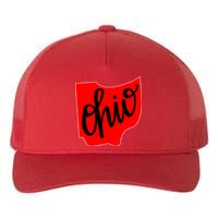 Ohio Outline State Yupoong Adult 5-Panel Trucker Hat