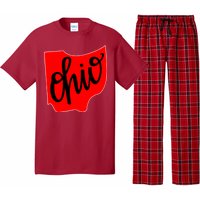 Ohio Outline State Pajama Set