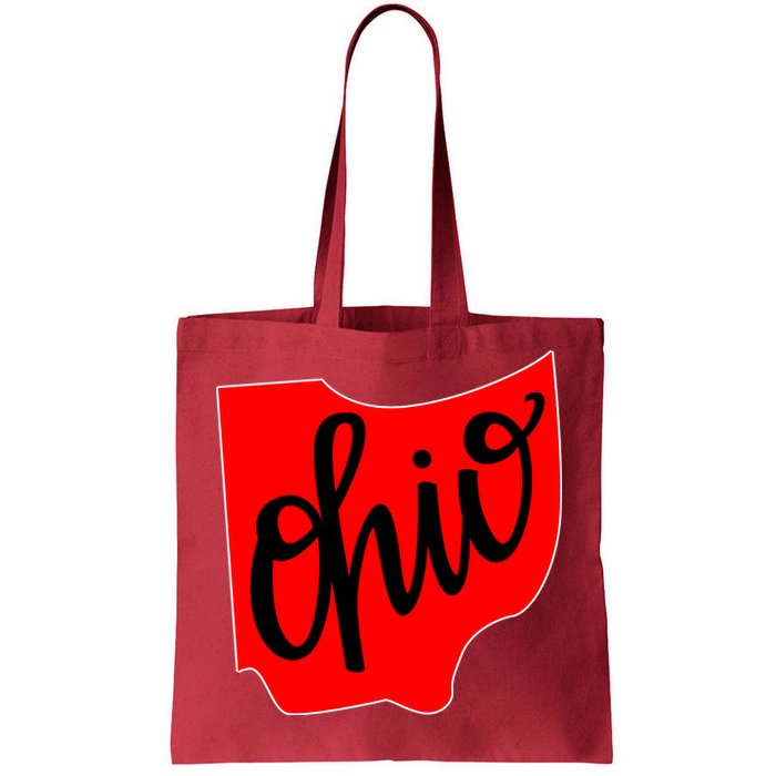 Ohio Outline State Tote Bag