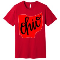 Ohio Outline State Premium T-Shirt