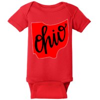 Ohio Outline State Baby Bodysuit